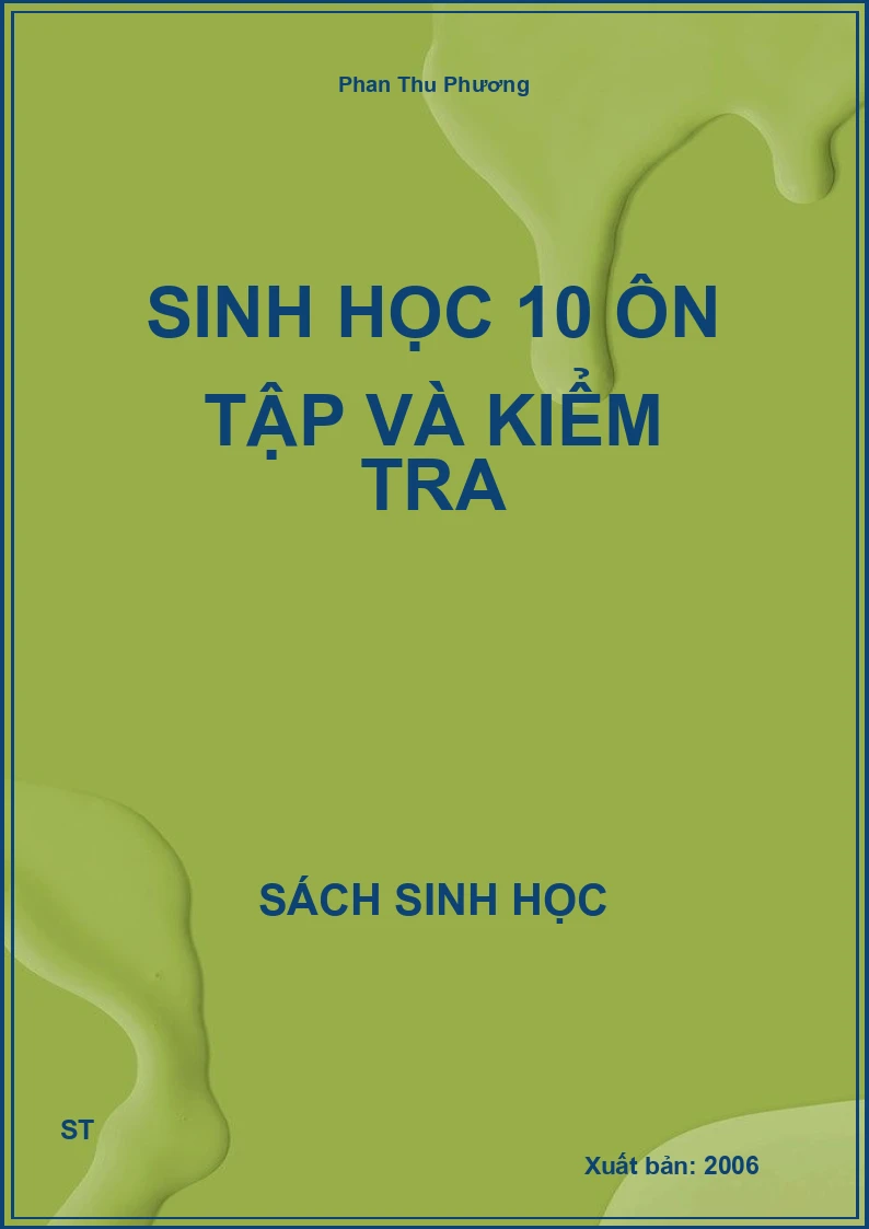 Sinh học 10 ôn tập và kiểm tra