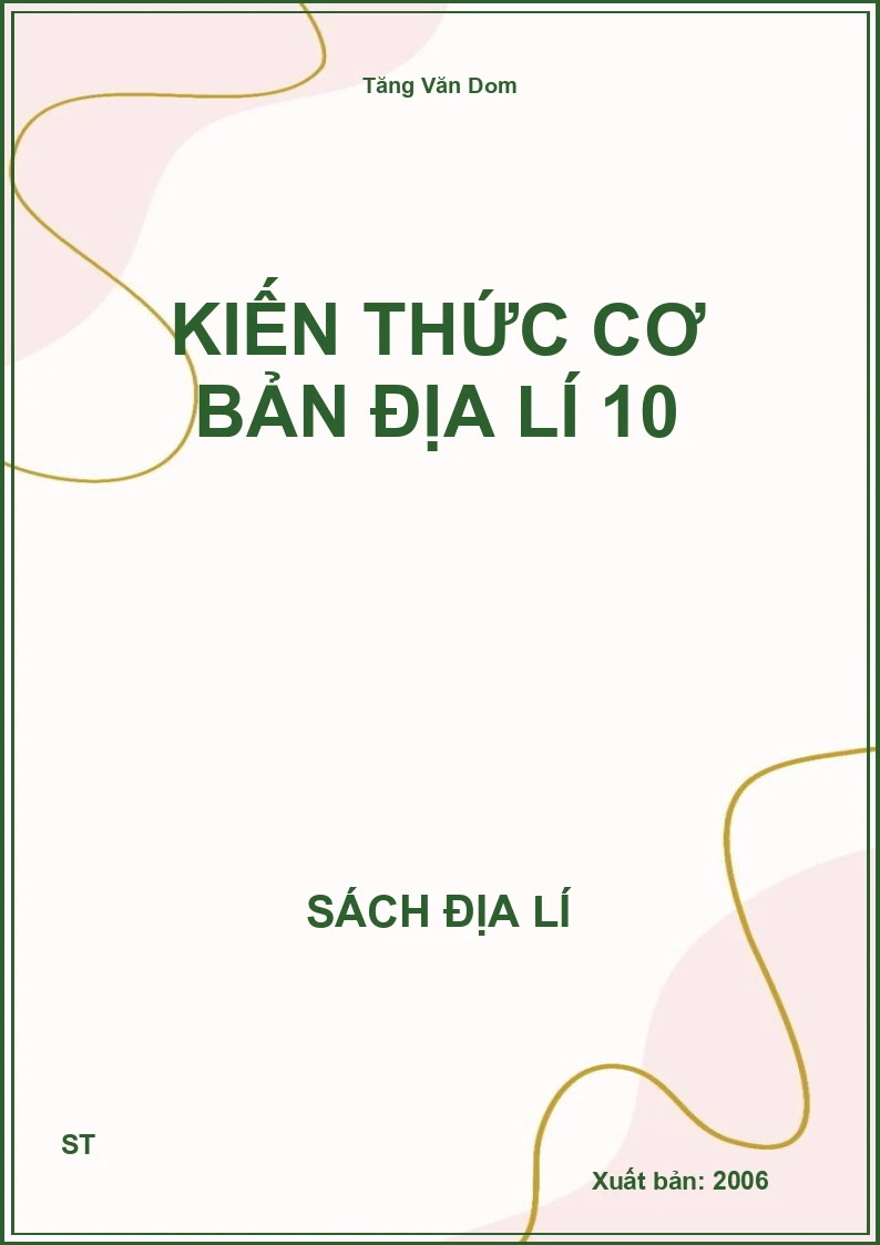 Kiến thức cơ bản địa lí 10