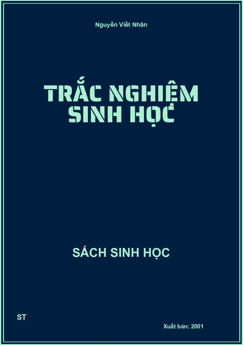 Trắc nghiệm sinh học