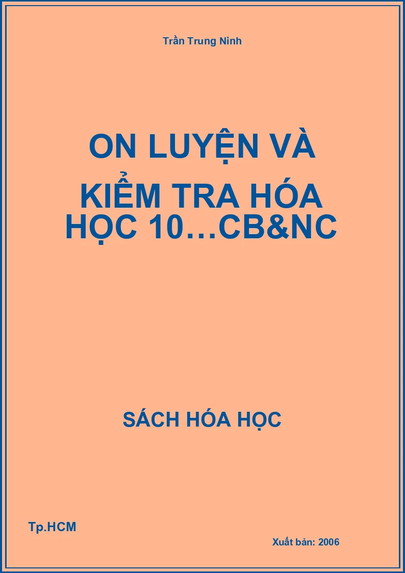 On luyện và kiểm tra hóa học 10…cb&nc