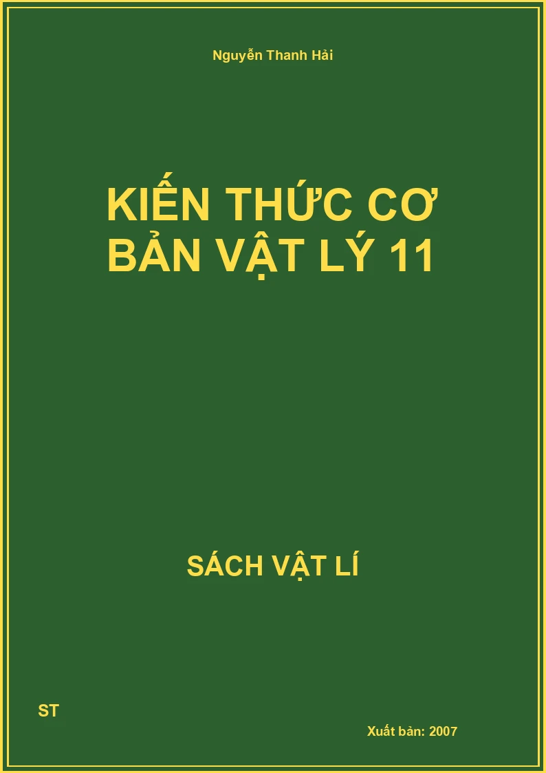 Kiến thức cơ bản Vật lý 11