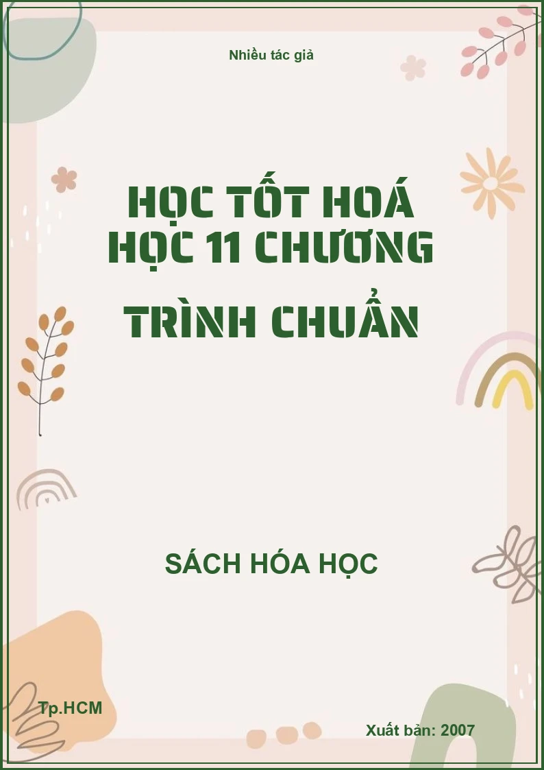 Học tốt hoá học 11 chương trình chuẩn