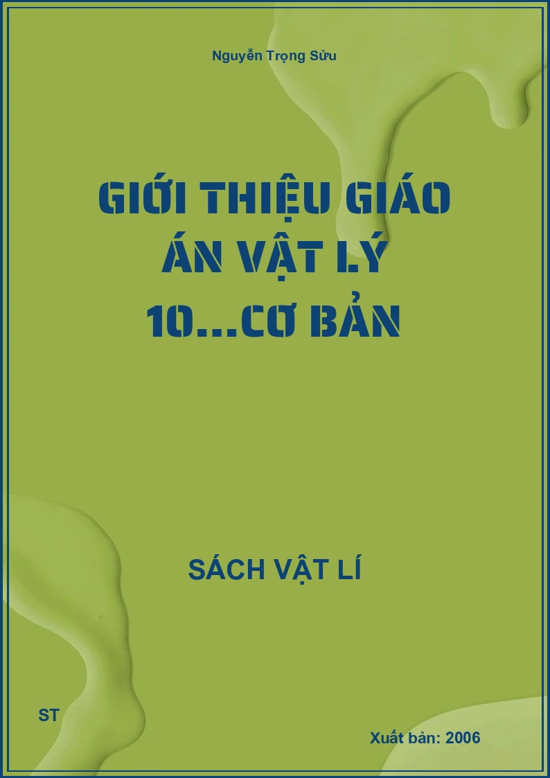 Giới thiệu giáo án vật lý 10…cơ bản