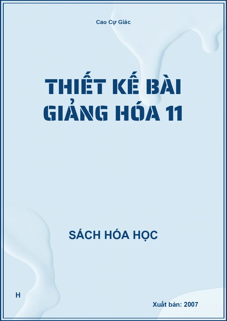 Thiết kế bài giảng hóa 11