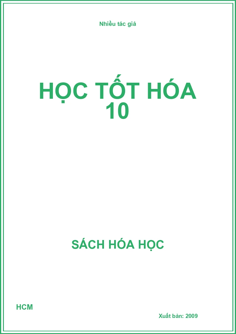 Học tốt hóa 10