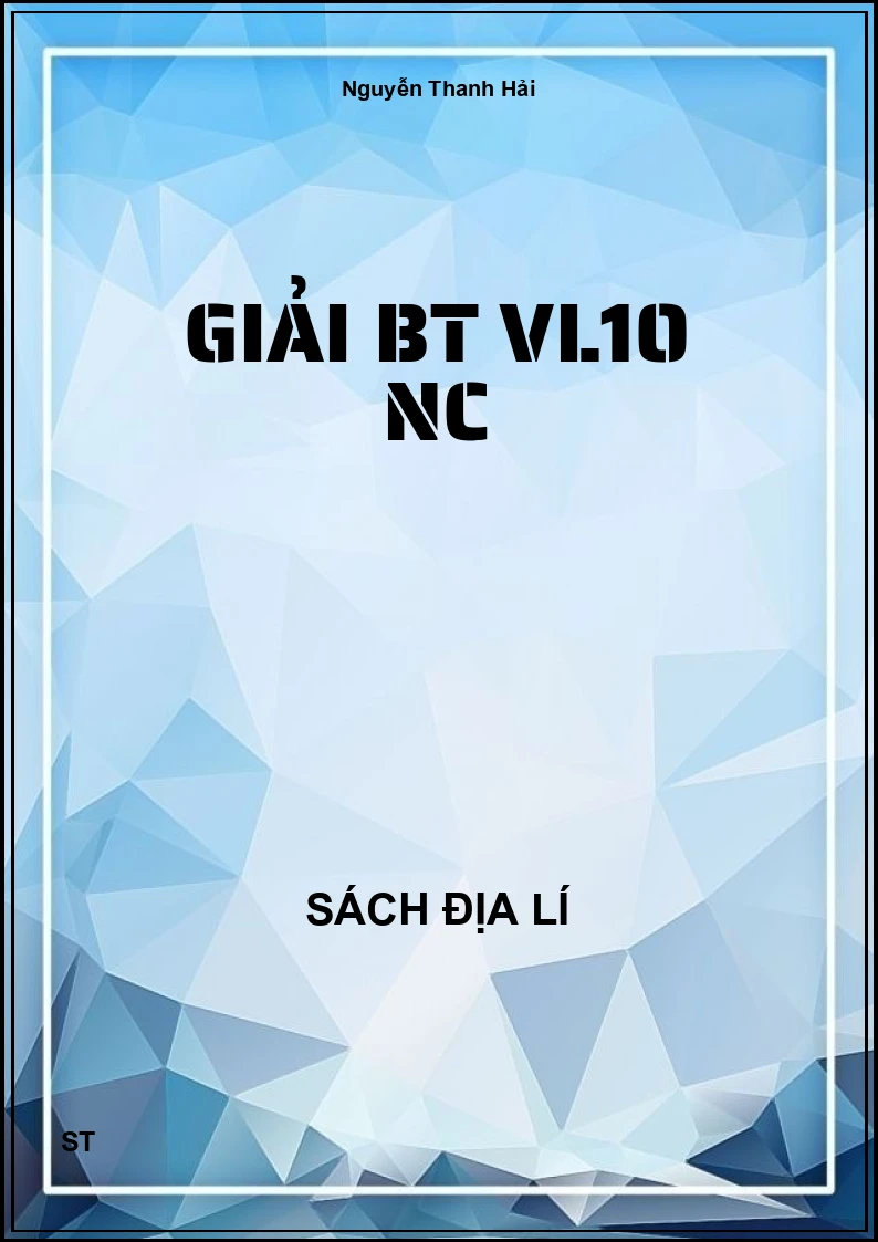 Giải BT VL10 NC