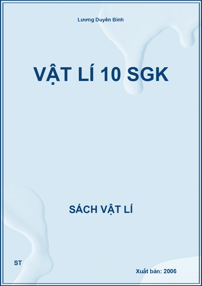 Vật lí 10 sgk