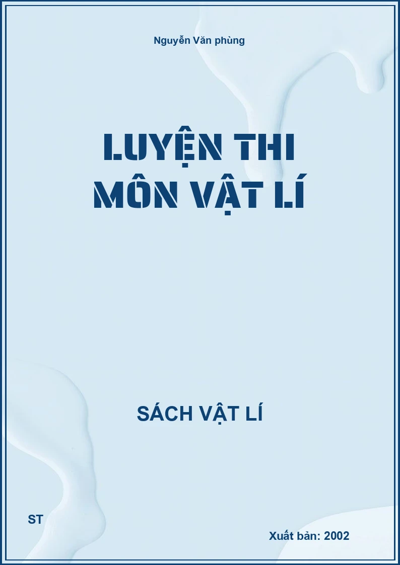 Luyện thi môn vật lí