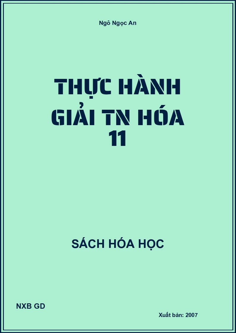 thực hành giải tn hóa 11