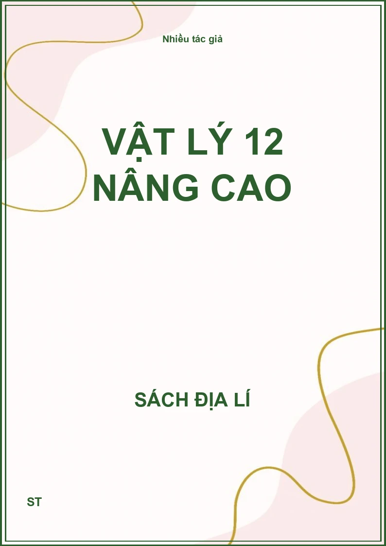 Vật lý 12 nâng cao