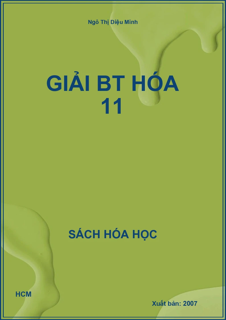 Giải BT hóa 11