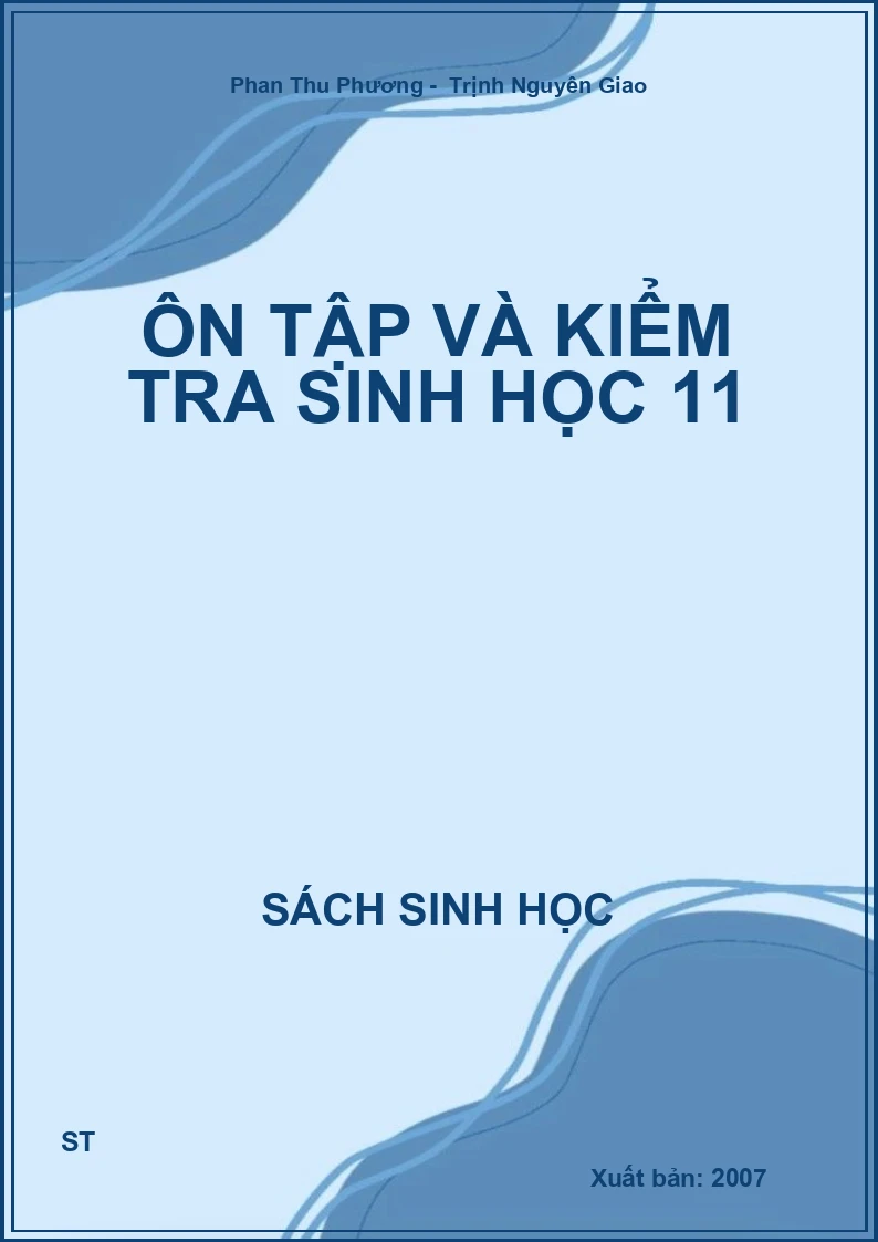 Ôn tập và kiểm tra sinh học 11