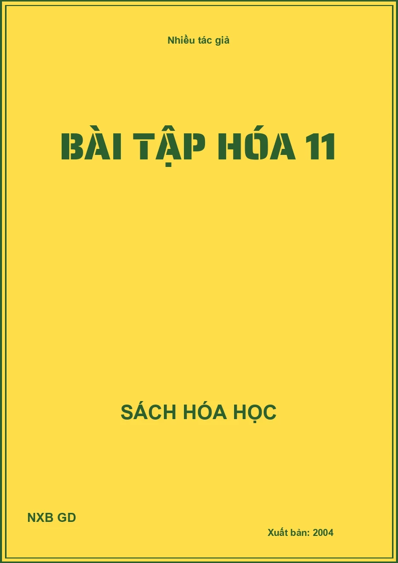 Bài tập hóa 11