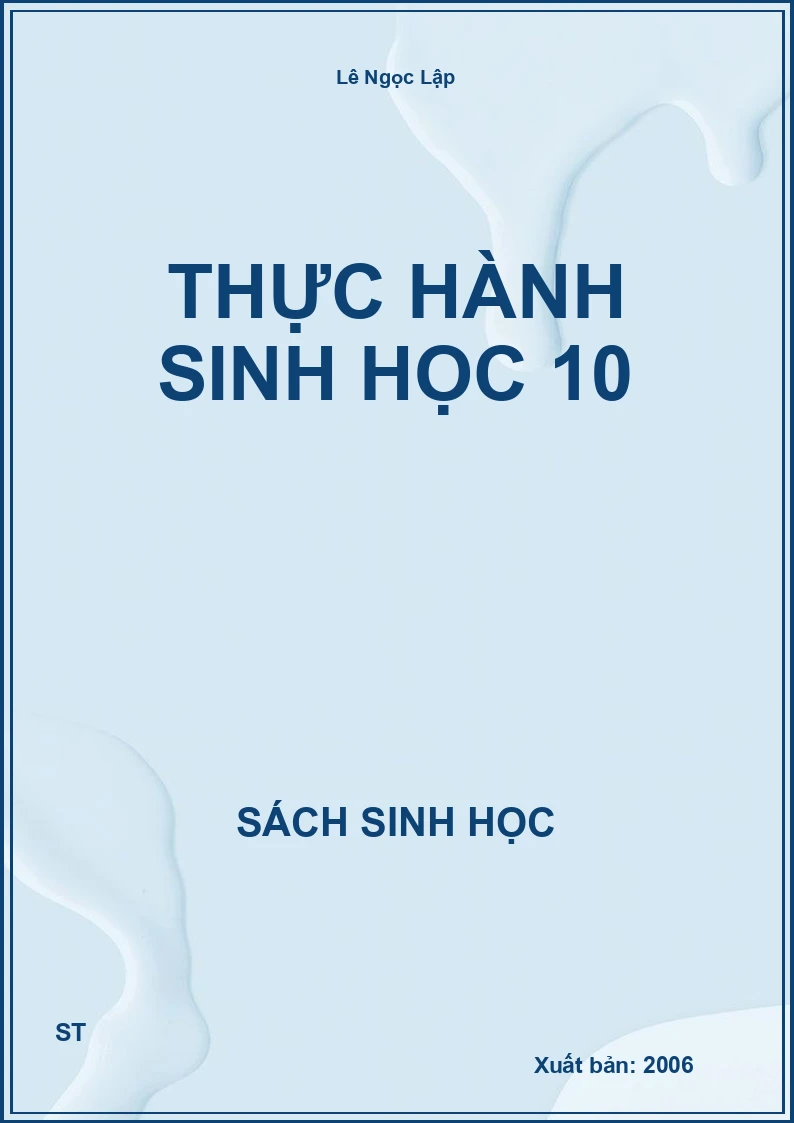 Thực hành sinh học 10