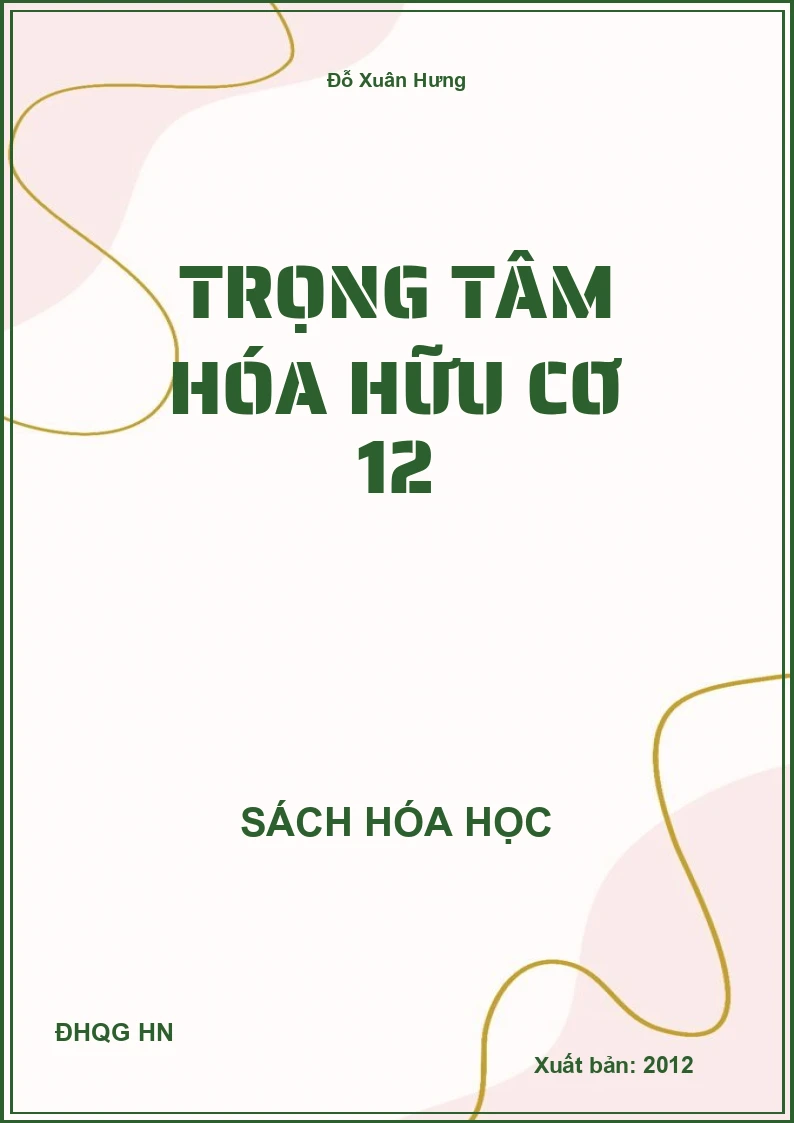 Trọng tâm hóa hữu cơ 12