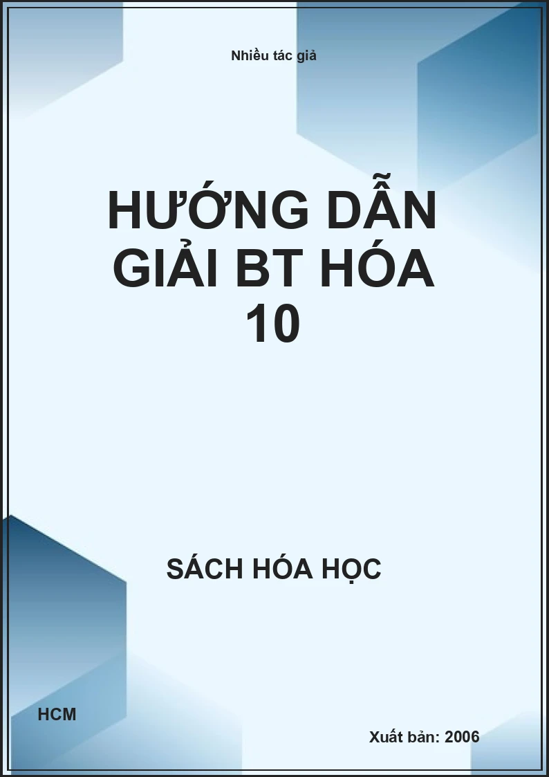 hướng dẫn giải BT hóa 10