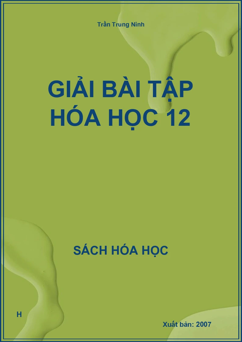 Giải bài tập hóa học 12