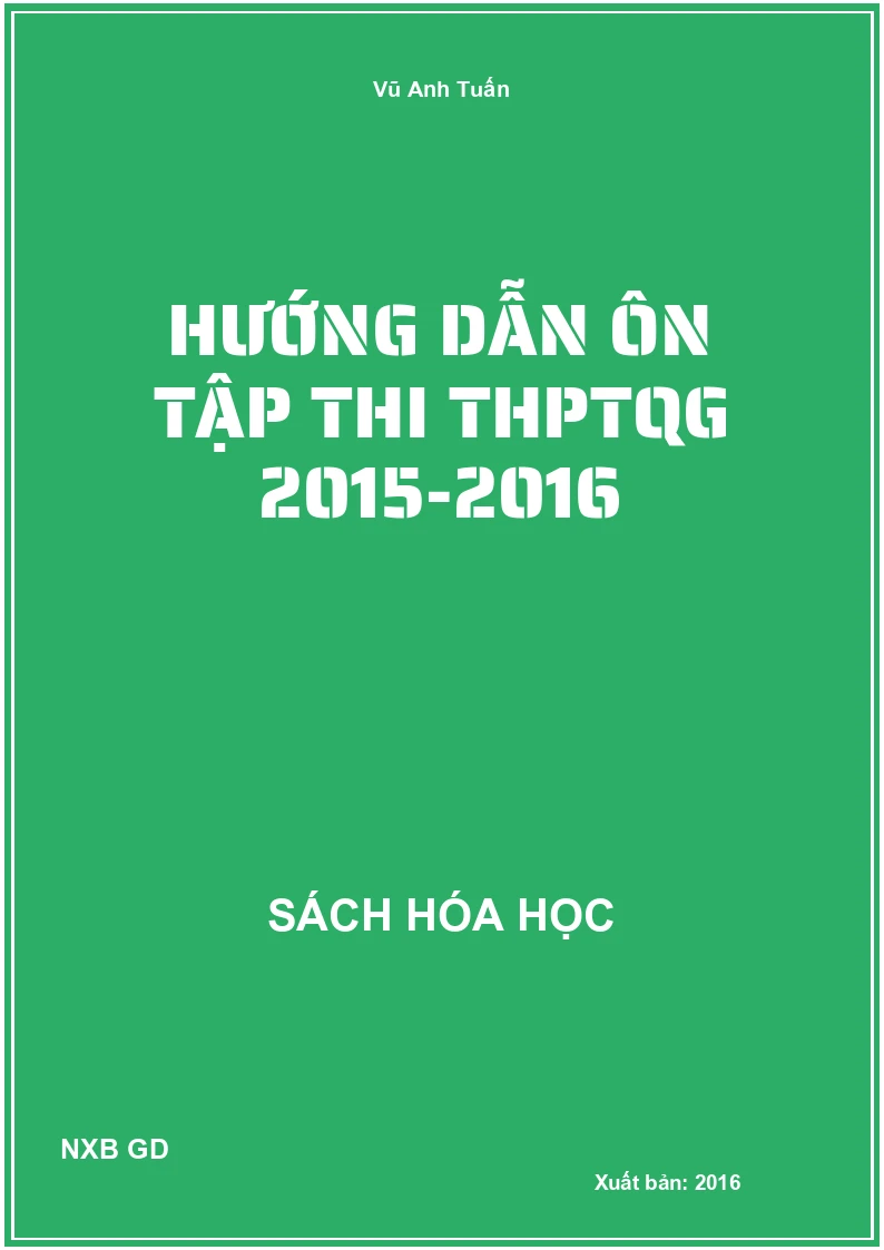 Hướng dẫn ôn tập thi THPTQG 2015-2016
