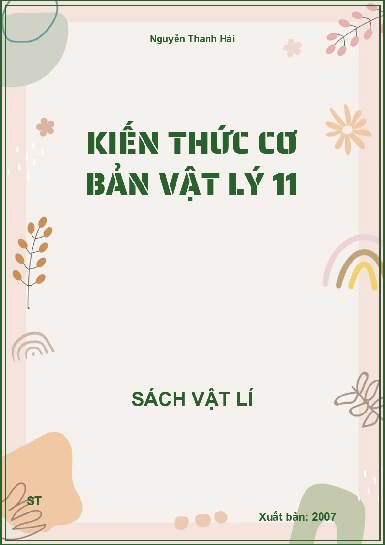 Kiến thức cơ bản Vật lý 11