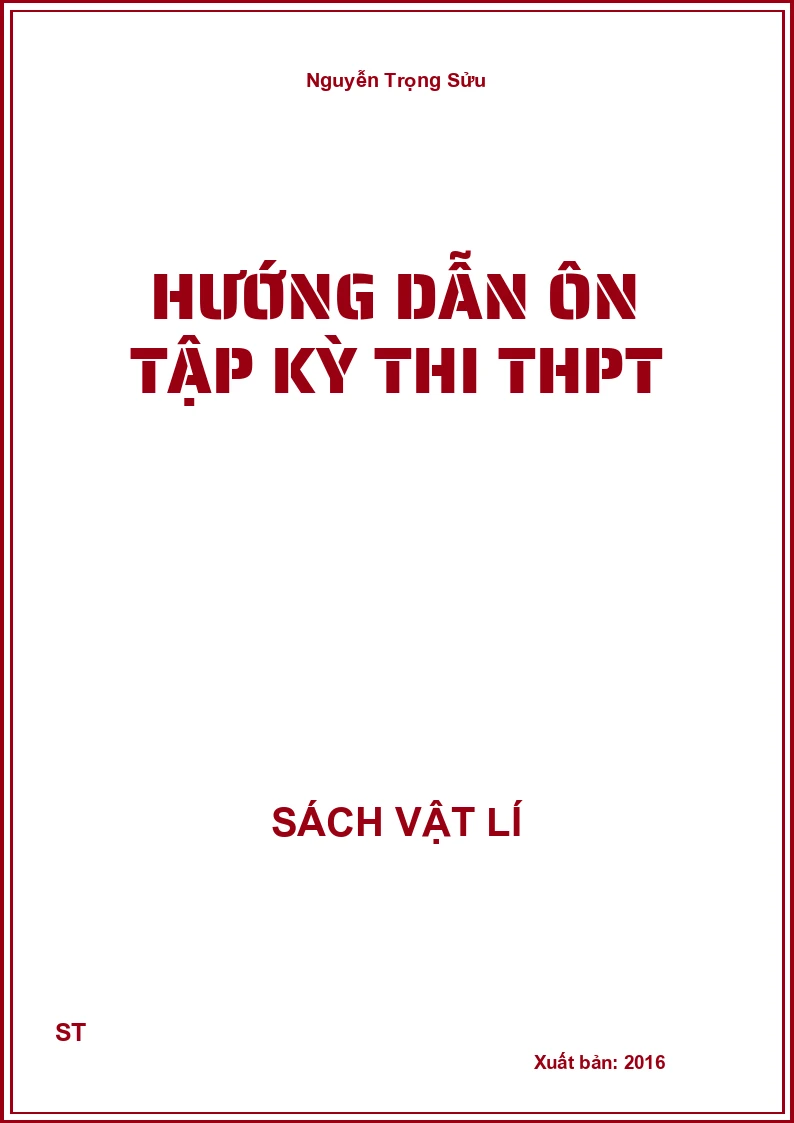 Hướng dẫn ôn tập kỳ thi THPT
