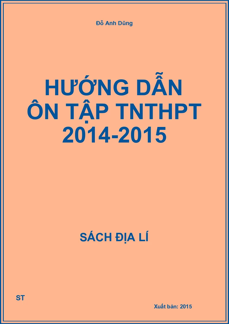 Hướng dẫn ôn tập TNTHPT 2014-2015