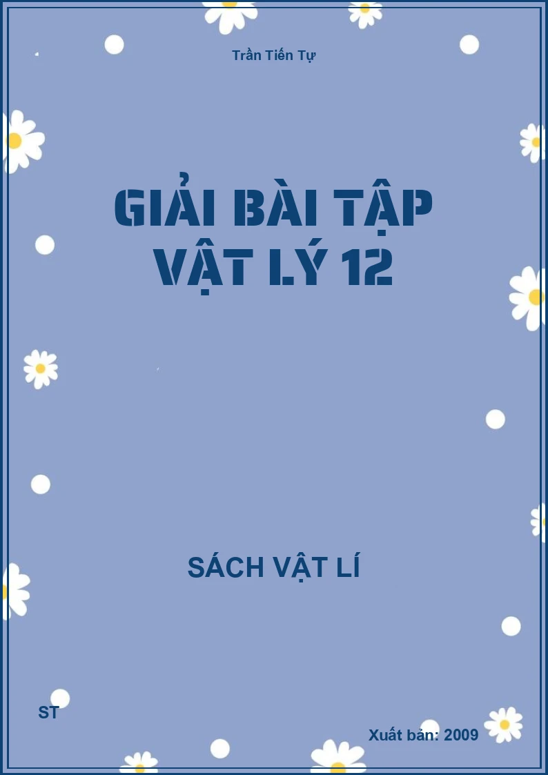 Giải bài tập vật lý 12