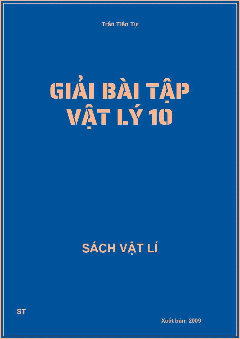 Giải bài tập vật lý 10
