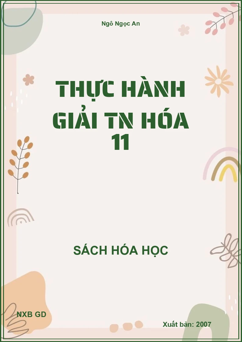 thực hành giải tn hóa 11