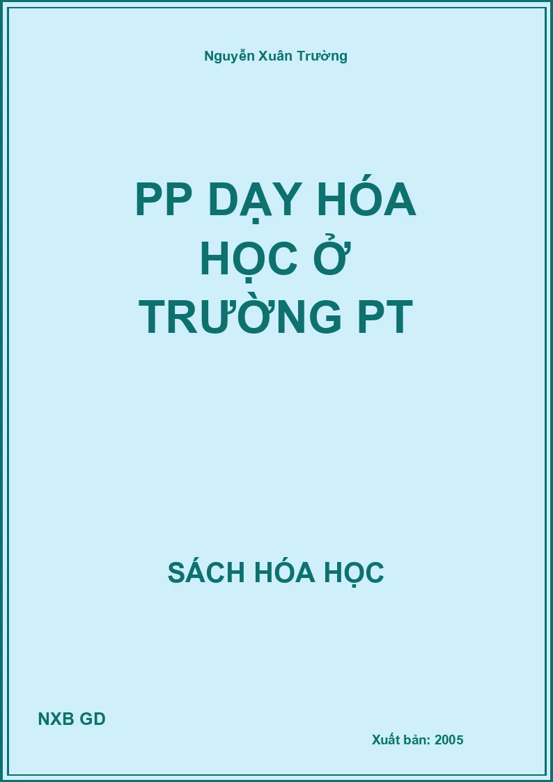 PP dạy hóa học ở trường PT