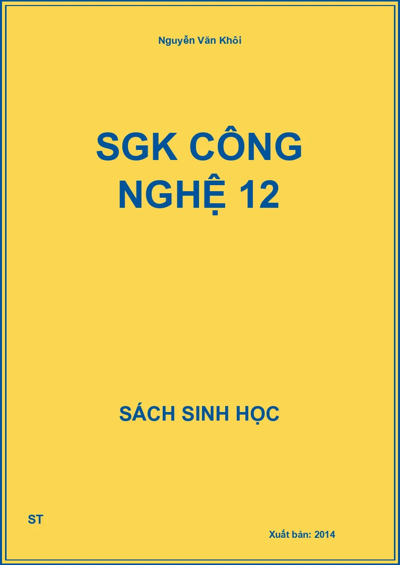 SGK Công nghệ 12