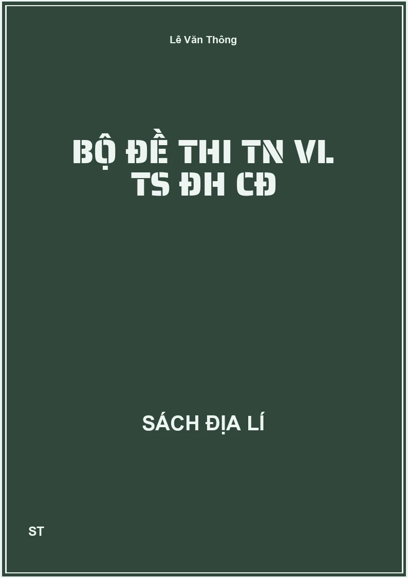 Bộ đề thi TN VL TS ĐH CĐ