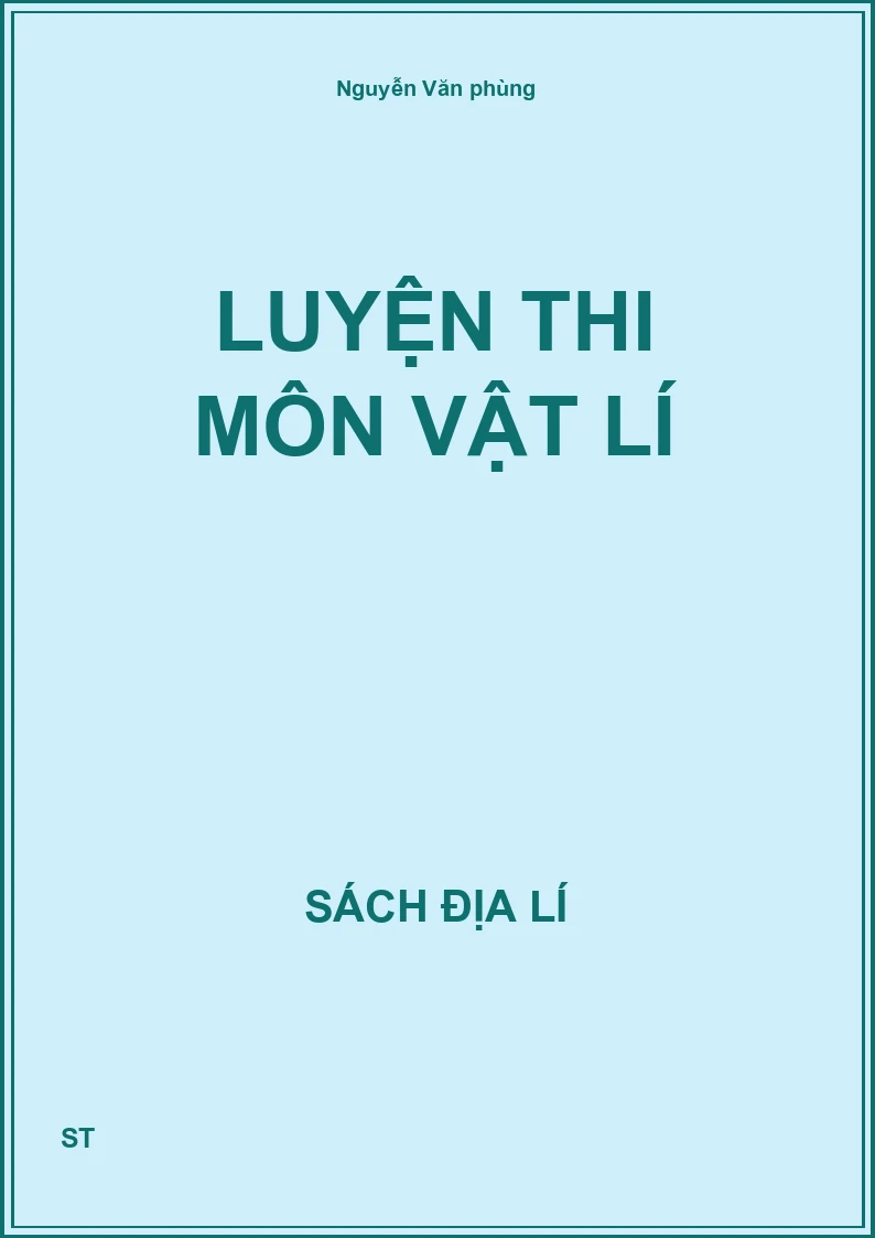 Luyện thi môn vật lí