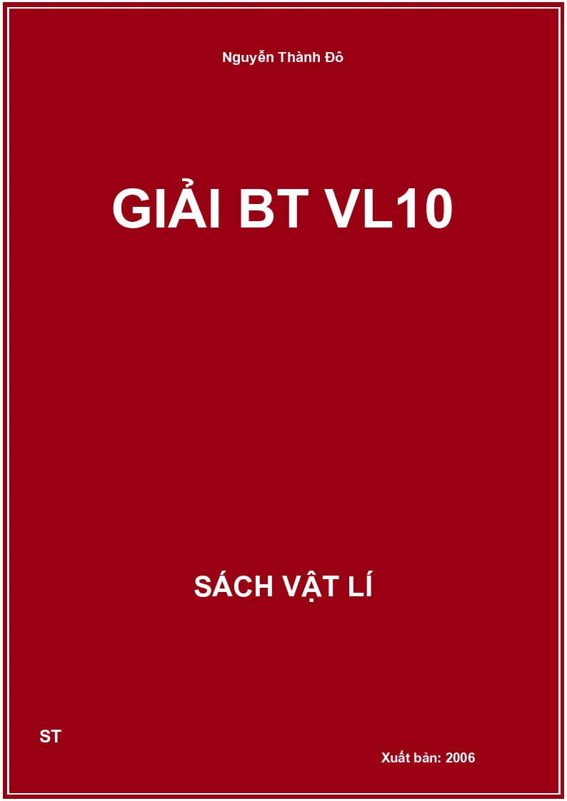Giải BT VL10