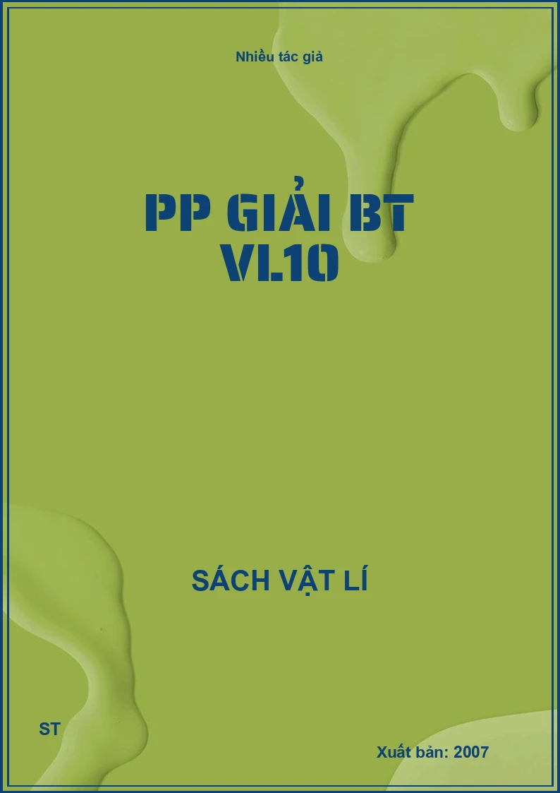 PP Giải BT VL10