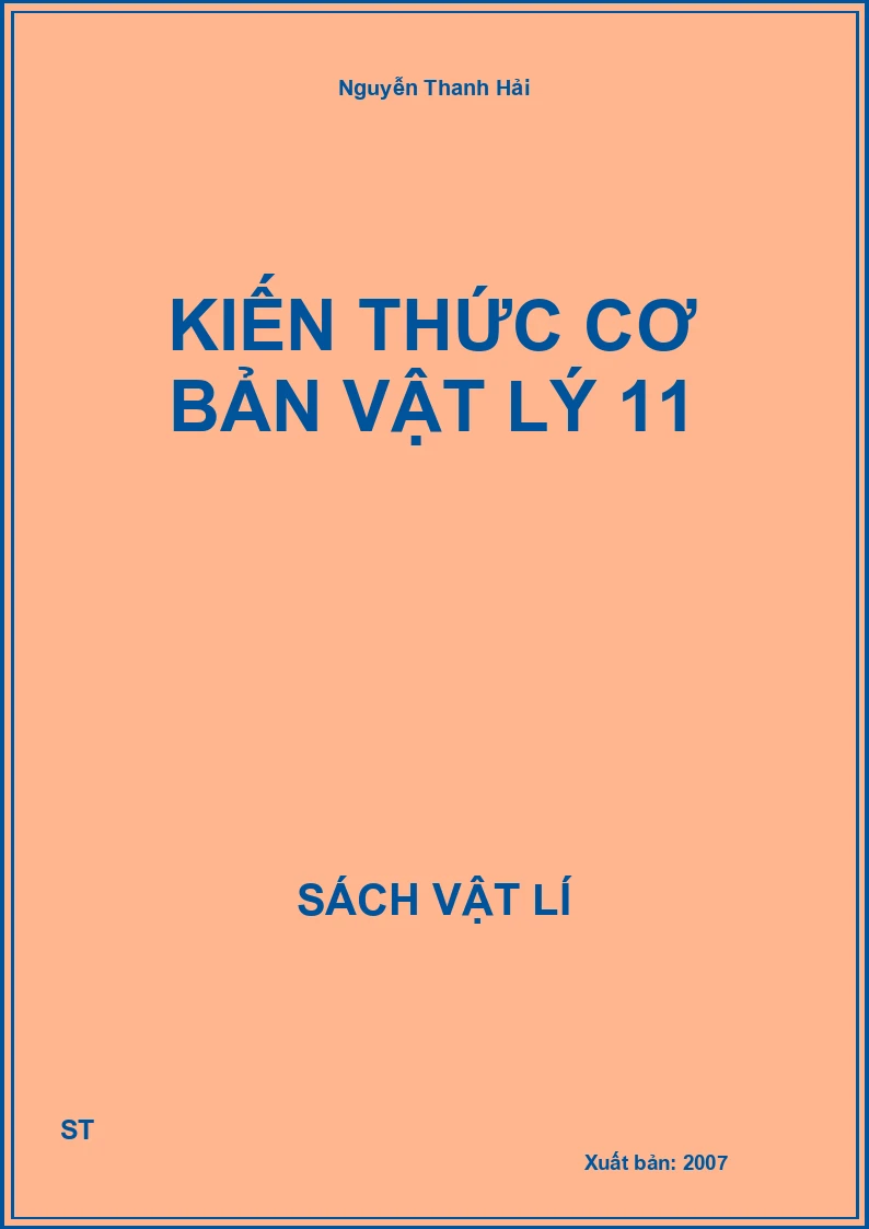 Kiến thức cơ bản Vật lý 11