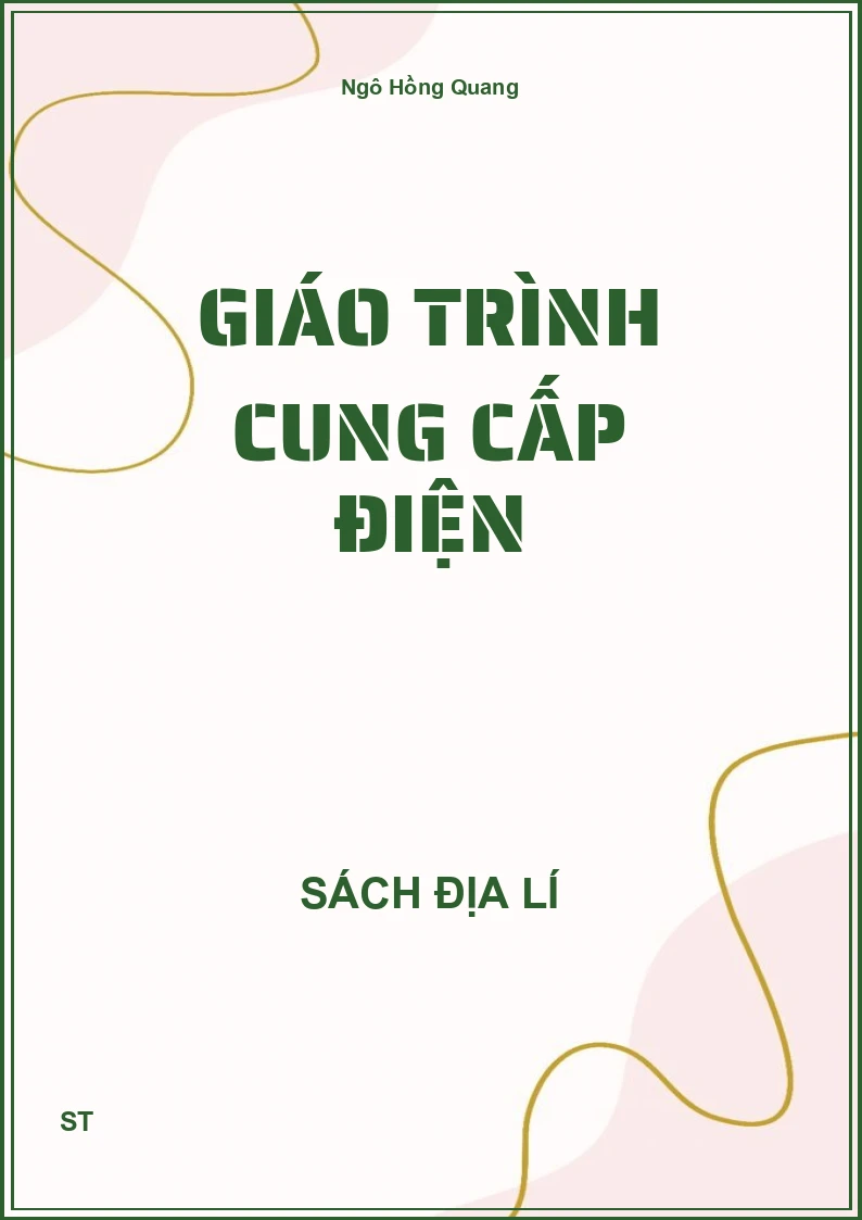 Giáo trình cung cấp điện