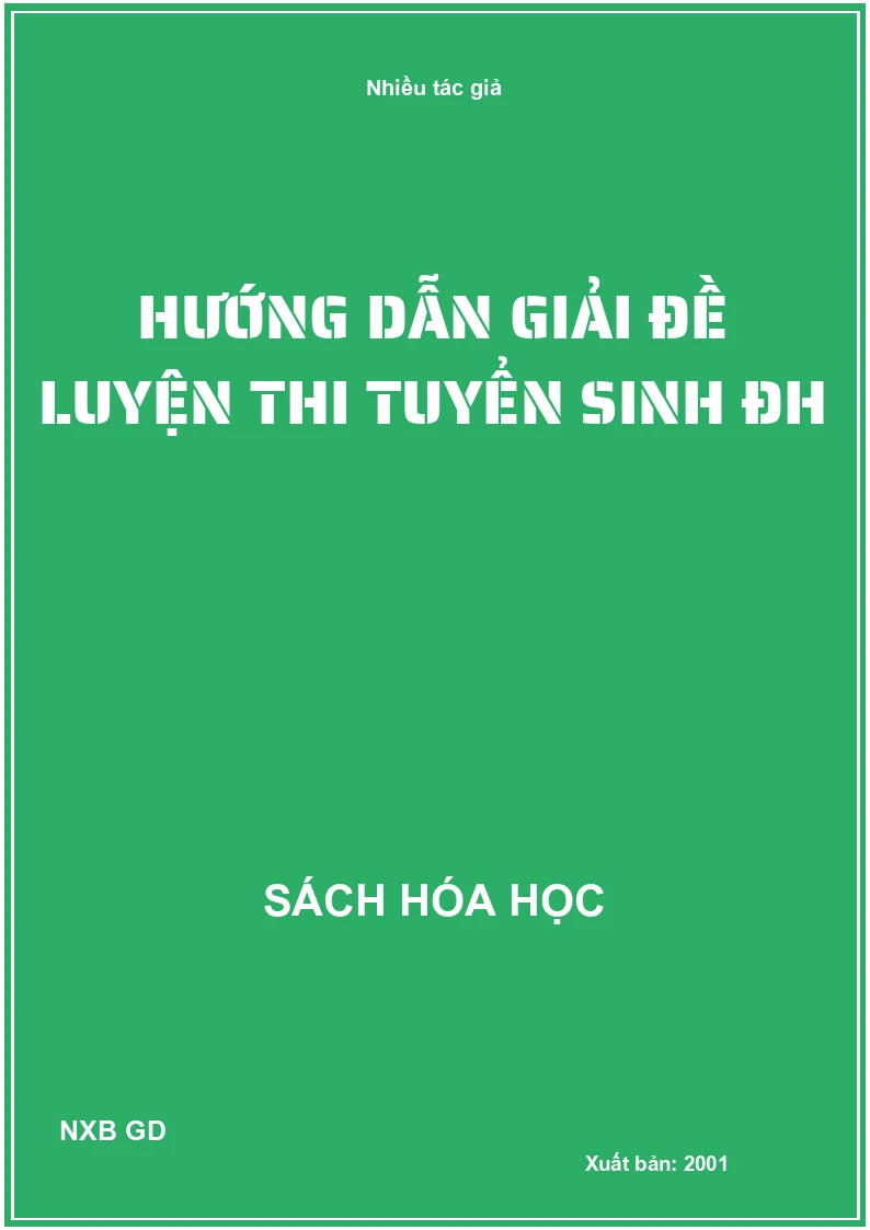 Hướng dẫn giải Đề luyện thi tuyển sinh ĐH
