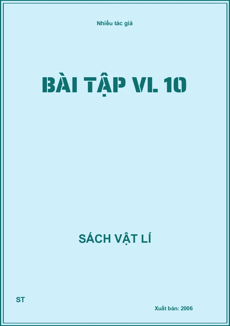 Bài tập VL 10