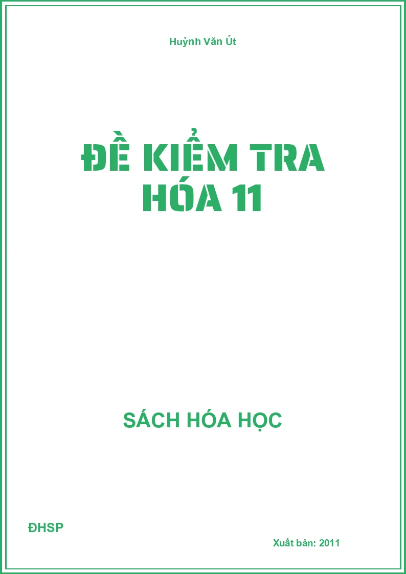 đề kiểm tra hóa 11