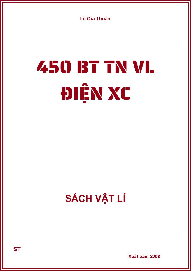450 BT TN VL Điện XC