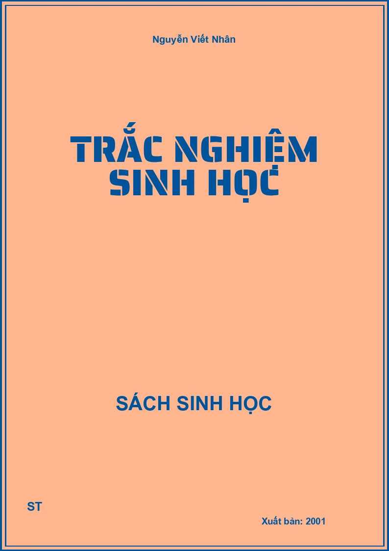 Trắc nghiệm sinh học