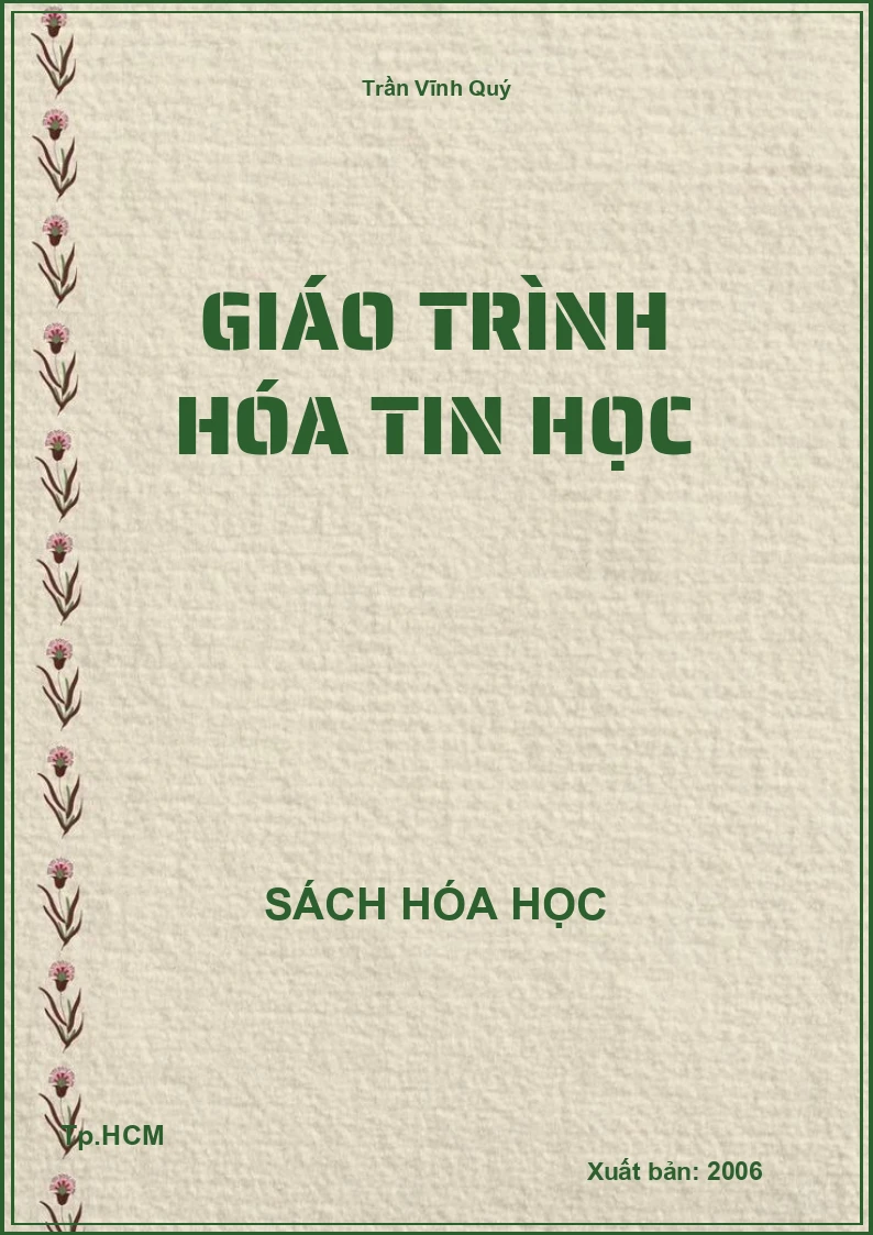 Giáo trình hóa tin học