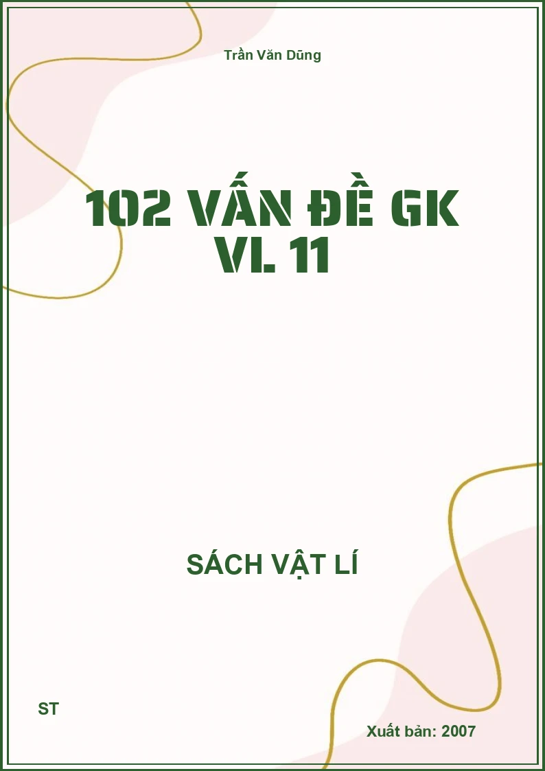 102 vấn đề GK VL 11