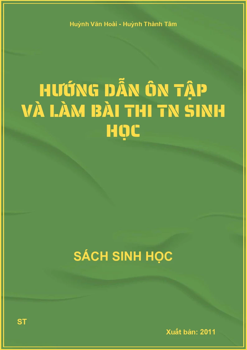 Hướng dẫn ôn tập và làm bài thi TN sinh học