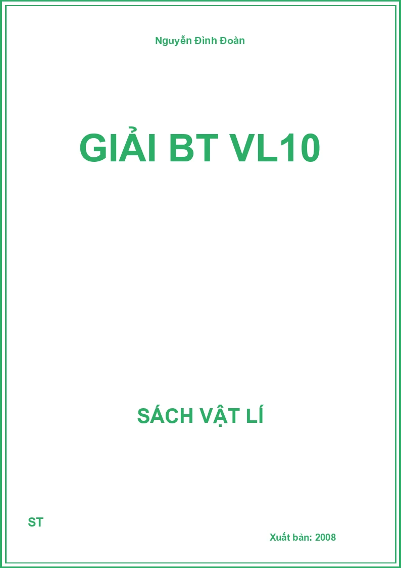 Giải BT VL10