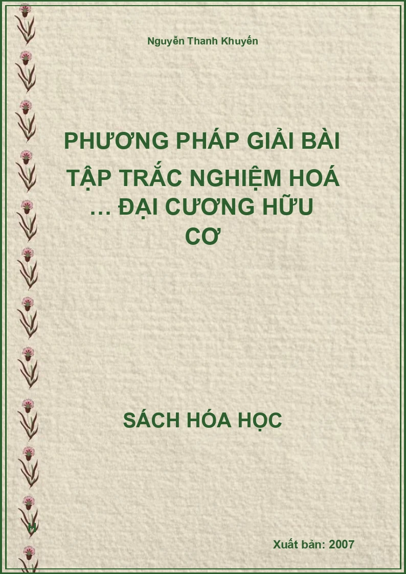 Phương pháp giải bài tập trắc nghiệm hoá … đại cương hữu cơ