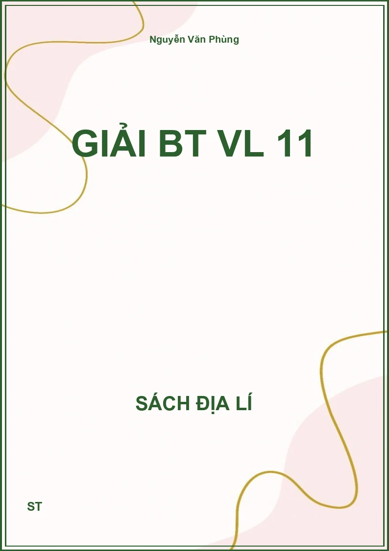 Giải BT VL 11