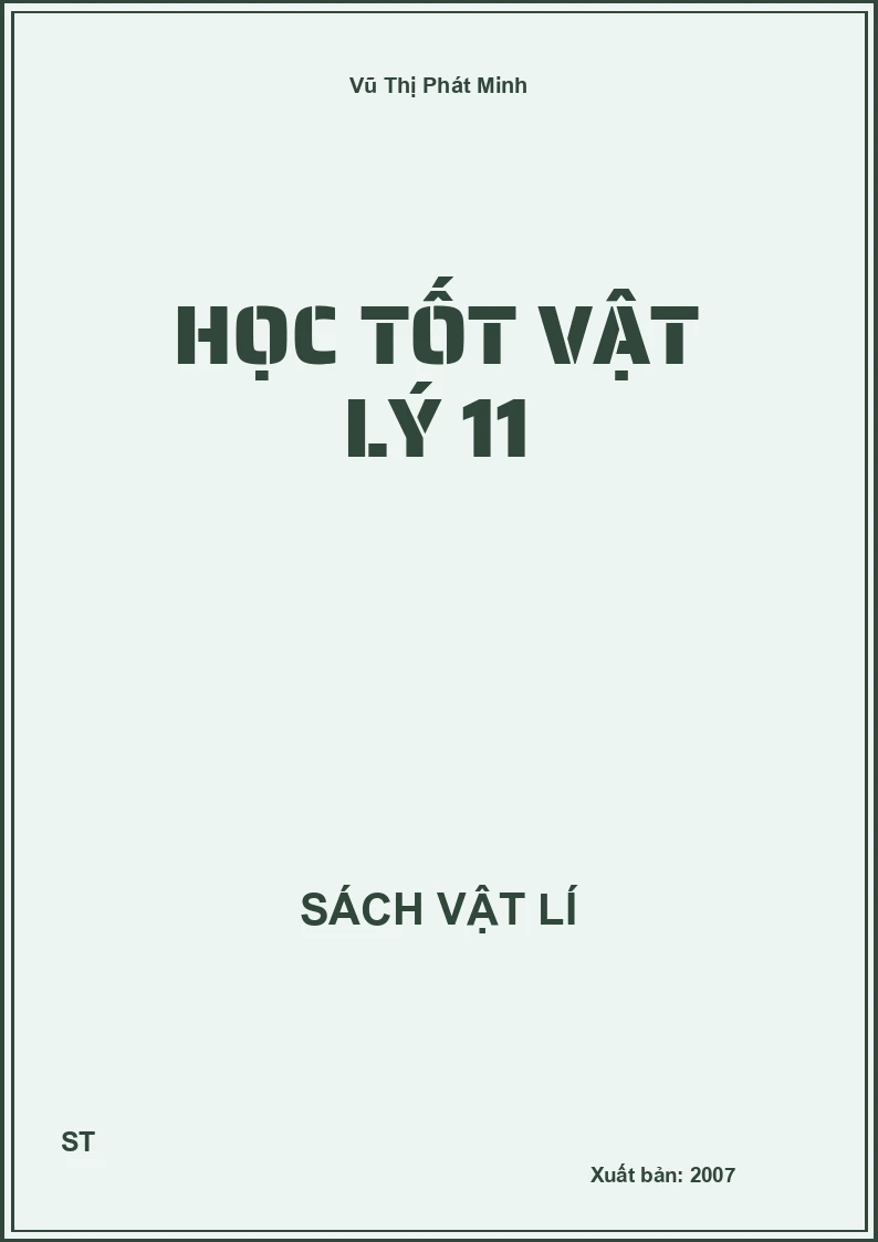 Học tốt Vật lý 11