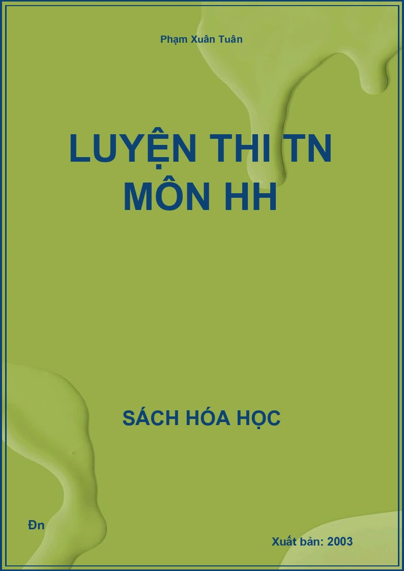 Luyện thi TN môn HH