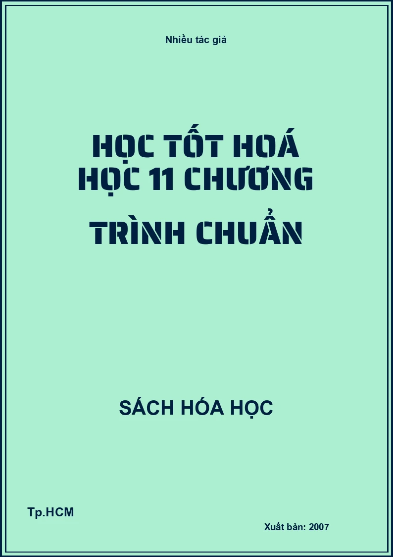 Học tốt hoá học 11 chương trình chuẩn